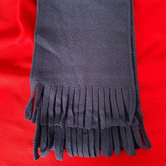 PICK 4 , GET 1 FREE.   Scarf, Fleece, Navy Blue, Long, Warm - Picture 4 of 4